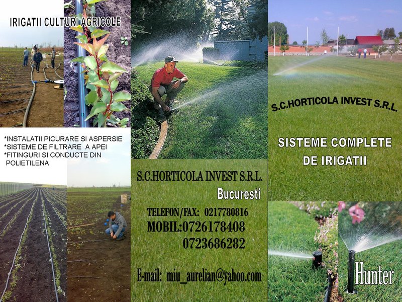 Horticola Invest- Sisteme de irigatii cu aspersoare